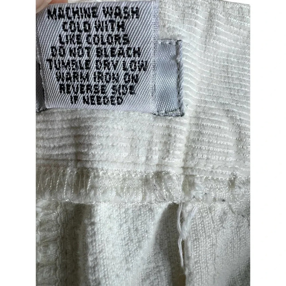 Ann Taylor LOFT White Corduroy Bootcut Wide Leg Pants Women’s Size 2 - Picture 4 of 6